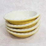 4 - Le Gourmet Chef Small 5.5" Pot Pie Or Fruit Baker Dish Bowls Yellow. Fixed Price $42.00.
