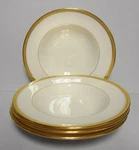 Lenox Tuxedo (older) Rim Fruit Bowls Sold In Sets Of Four More Items Here. Fixed Price $80.95.