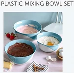 Pampered Chef Plastic Mixing Bowl Set 2QT, 3QT And 4QT New Box. Fixed Price $65.99.
