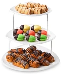 Collapsible 3-TIER Party Tray: Decorative Design Folds For Minimal Storage. A.... Fixed Price $18.56.