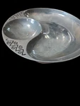 Wilton Armetale Pewter Chip And Dip Platter Snack Serving Plate Dish Bowl 13. Fixed Price $13.00.