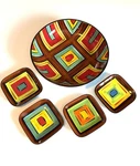 Southern Living At Home Gail Pittman Brio 13 Bowl Saucers Multicolor Geometric. Fixed Price $39.95.
