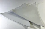 Fortessa Fortaluxe Triangular Appetizer Plate Flair Point Edge Germany Set Of 2. Fixed Price $49.99.