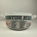 Vintage Ljungberg Soup Bowl With Recipe Bon Ton Crawfish Bisque 2 Handles. Fixed Price $25.00.