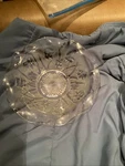 Jeanette Iris & Herringbone Depression Glass Clear Salad Bowl Vintage 30S U-10H. Fixed Price $15.00.