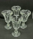 Classic Style Ice Cream Parlor Old Fashioned Sundae Dish Set Of 4. Fixed Price $17.99.