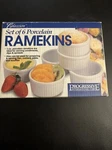 New Progressive International Corp - Set Of 6 Porcelain Ramekins. Fixed Price $10.00.