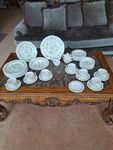 Sears 4009 Petite Flora Vtg Stoneware 49 Pieces Of Dinnerware Homer Laughlin. Fixed Price $429.99.