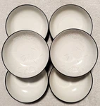 Noritake Colorwave Graphite Bloom #8034 7 Bowls (4 Are New). Fixed Price $54.99.