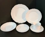 Noritake Alcott 6 Piece Dinner Place Setting Vegetable Bowl Cream & Sugar. Fixed Price $59.99.