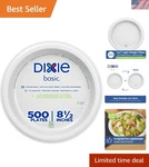 Dixie Basic 8.5 Inch Light-weight Paper Plates By Gp Pro, White, 500 Count 12.... Fixed Price $110.39.