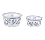 Temp-tations Set Of 2 Borosilicate Glass Bowls W/ Vented Lids. Fixed Price $31.98.