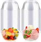 8OZ Small Clear Plastic BOWLS100 Pack Disposable Hard Party Servingbowls. Fixed Price $17.99.