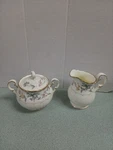 Noritake Brookhollow Creamer And Sugar Bowl With Lid 4704 Mint. Fixed Price $79.99.