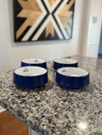 4 Dansk Kobenstyle Cobalt Blue All Purpose Bowls. Fixed Price $150.00.