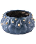 Zuo Blue Cactus Bowl H1997. Fixed Price $68.00.