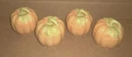 (4) Pfaltzgraff Plymouth Soup Bowls Pumpkin Shaped W/ Lid Candy Nuts Etc.. Fixed Price $62.95.