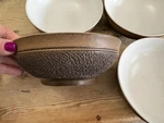 2 Denby Cotswold Brown 6 1/4" Cereal Bowls Euc Made England. Fixed Price $49.99.