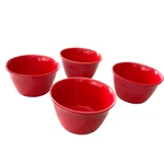 Set Of 4 Carlisle Red Dallas Ware Bouillon Cup Melamine 8 Oz. Fixed Price $11.99.