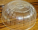 Clear Round Ribbed Lightweight Plastic Fruit Salad Serving Bowl Dinnerware 605. Fixed Price $13.99.