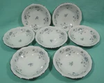 Set Of 7 Berry Bowls-johann Haviland China-blue Garland-bavarian GERMANY-5-1/8". Fixed Price $15.99.