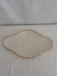 Lenox Dish 9" Floral Serving Trimmed 24K Gold. Fixed Price $25.00.