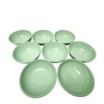 Dallas Ware Bowl Set 8 Mint Green Melamine 5.5 Snack Cereal Usa Made. Fixed Price $29.74.
