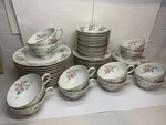 Thomas Germany 7327 Floral Porcelain Dinner Set Cups Saucers Plates BOWLS-68PC. Fixed Price $279.00.
