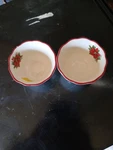 Better Homes &gardens Holiday 2009 Poinsettia Ltd Ed Fruit/dessert Bowls. Fixed Price $17.49.