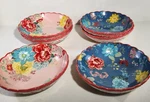 Pioneer Woman Floral Pasta Bowl Stoneware 7.5" - Set Of 6. Fixed Price $47.21.