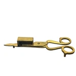Antique Brass Candle Wick Snuffer Scissor Trimmer Primitive Hearth Tool Solid. Fixed Price $27.90.