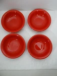 Carlisle Home Products Soup Cereal Chili Bowl Red Set Of 4 Melamine #63032. Fixed Price $29.99.