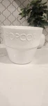 Crate And Barrel Ceramic Large Popcorn Bowl White Portugal. Fixed Price $25.99.