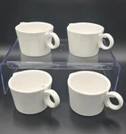 Set Of 4 Williams Sonoma Fraiche Soup Bowls/large Mugs 2013. Fixed Price $49.99.