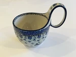 Polish Pottery Bowl With Loop-handle 16 Oz Ceramika Artystyczna Dragonfly. Fixed Price $30.00.