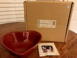 Longaberger 8" Paprika Woven Traditions Heart Dish (3178440) Nib. Fixed Price $15.00.