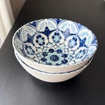 Isabel By Bia Cordon Bleu Cereal Bowls Mandala Hand Glazed Porcelain. Fixed Price $25.00.