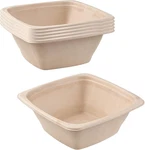 100 Pack 42OZ Compostable Square Container Friendly Bowls - Tre. Fixed Price $93.97.