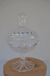 Lead Crystle 8-POINT Star, Diamond Depression, Round Starburst Base, 8"X5". Fixed Price $15.95.