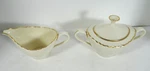 Lenox Laurent Creamer Sugar Bowl With Lid Gold Trim D-516. Fixed Price $29.99.
