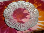 Vietri Rufolo Glass Platinum Textured Bottom Canape Plate Oval Serving Bowl Ice. Fixed Price $28.49.