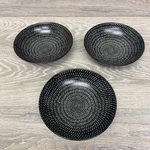 Tabletops Lifestyles Celestial Soup Bowls 7.25" Pasta Coal Black Lot Of 3. Fixed Price $29.00.