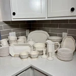Pfaltzgraff Heritage White Replacement Lot Plates Bowls Cups Pitcher Casserole. Fixed Price $13.00.