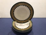 Set Of 4 Sasaki Mazarin By Carin Colombo Green Yellow Rim Porcelain Soup Bowls. Fixed Price $49.98.