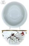St. Nicholas Square Holiday Laurel 9.5" Serving 3QT Bowl Holly Berry 18K Gold. Fixed Price $34.95.