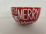 Coton Colors By Laura Johnson Merry 5.25" Christmas Bowl Free Shipping. Fixed Price $24.99.