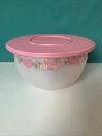 Tupperware Impressions Bowl Large Mixing Salad 4.3L / 18 Cup Pearl Pink Pumpkin. Fixed Price $29.99.