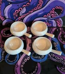Bruntmor 17 Oz Round Ceramic Soup Bowl With Handle Set Of 4. Fixed Price $30.00.