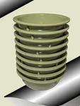 Carlisle Melamine 5.5" Rimmed Nappie Bowl 14 Oz Wasabi Green Set Of 9 Stackable. Fixed Price $29.99.