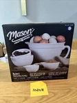 *new* Mason Craft And More 5-PIECE White Ceramic Batter Bowl & Measuring Cup Set. Fixed Price $35.76.